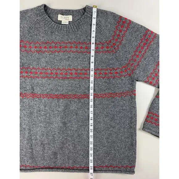 J Crew Mens Handknit Lambswool Sweater XL Apres Ski Retro 80s Grandpa Preppy - Picture 4 of 8